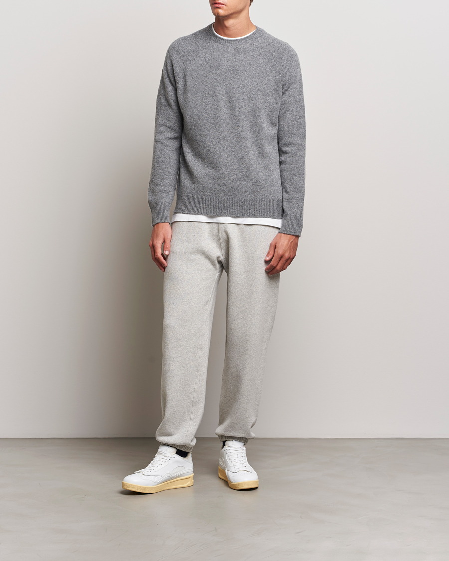 Mies | Puserot | Jil Sander | Seamless Crew Neck Sweater Grey Melange