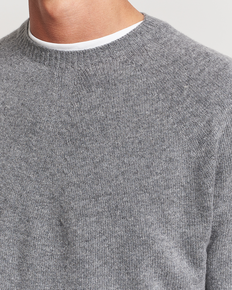 Mies | Puserot | Jil Sander | Seamless Crew Neck Sweater Grey Melange