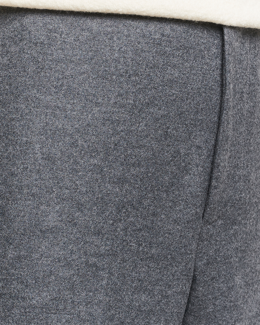 Mies | Housut | Jil Sander | Wool Flannel Pants Grey Melange