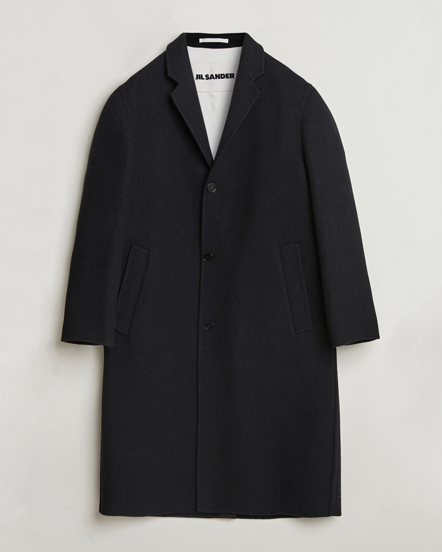 Mies | Takit | Jil Sander | Felted Wool Coat Black
