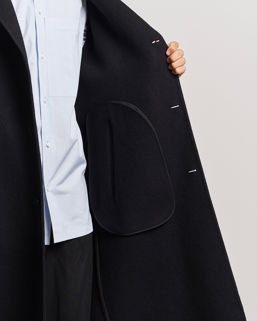 Mies | Takit | Jil Sander | Felted Wool Coat Black