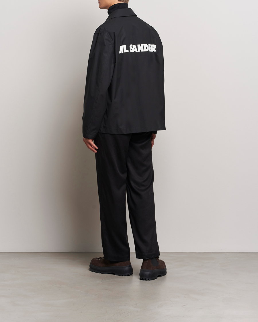 Mies | Takit | Jil Sander | Back Printed Coach Jacket Black