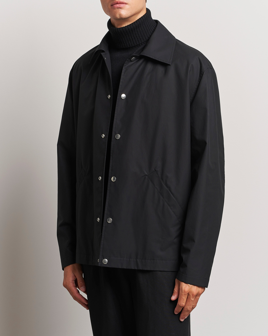 Mies | Takit | Jil Sander | Back Printed Coach Jacket Black