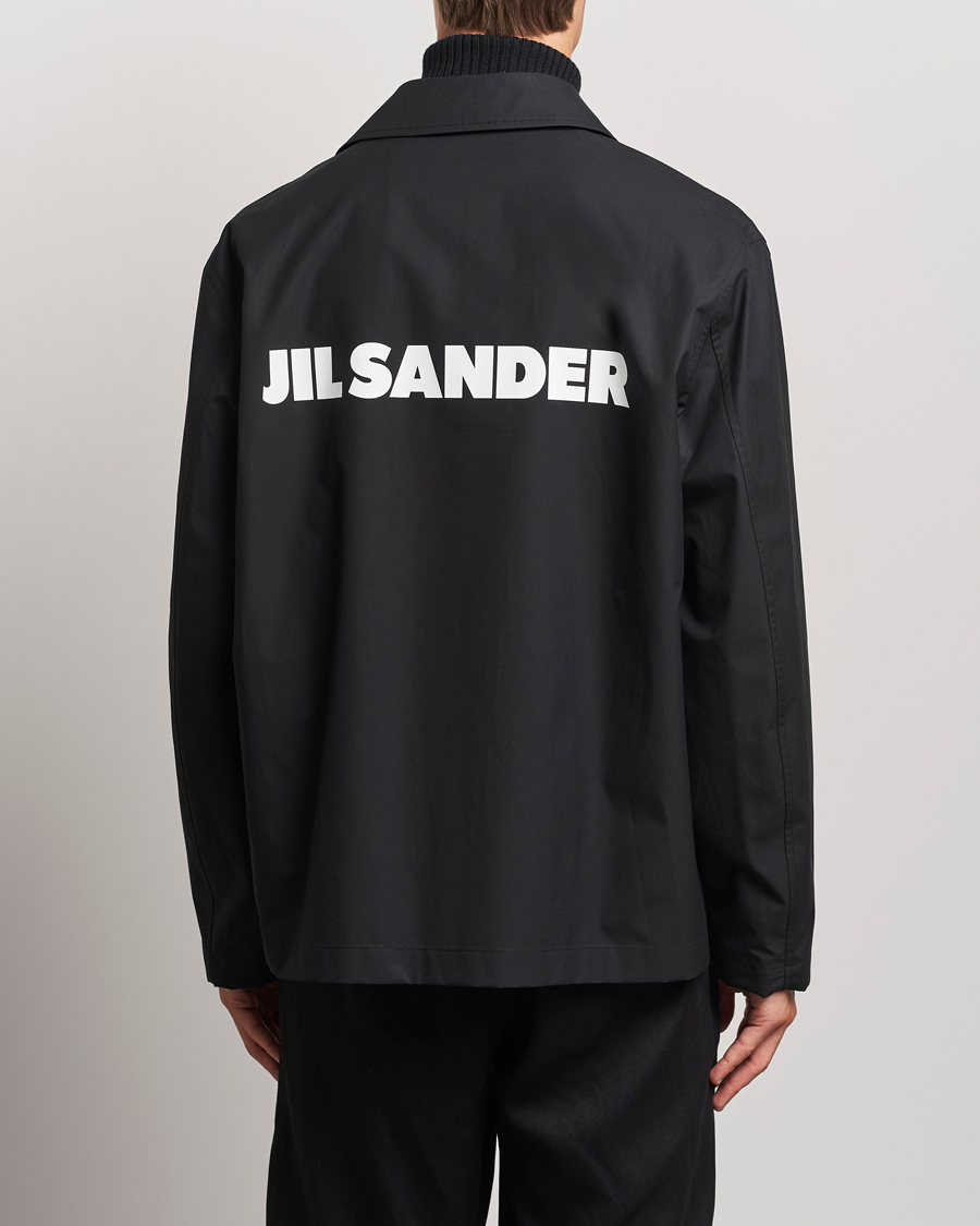 Mies | Takit | Jil Sander | Back Printed Coach Jacket Black