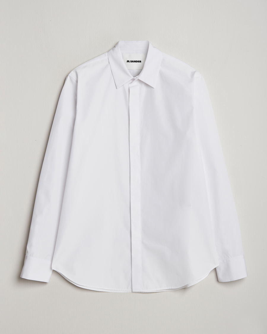 Mies | Kauluspaidat | Jil Sander | Regular Fit Poplin Shirt White