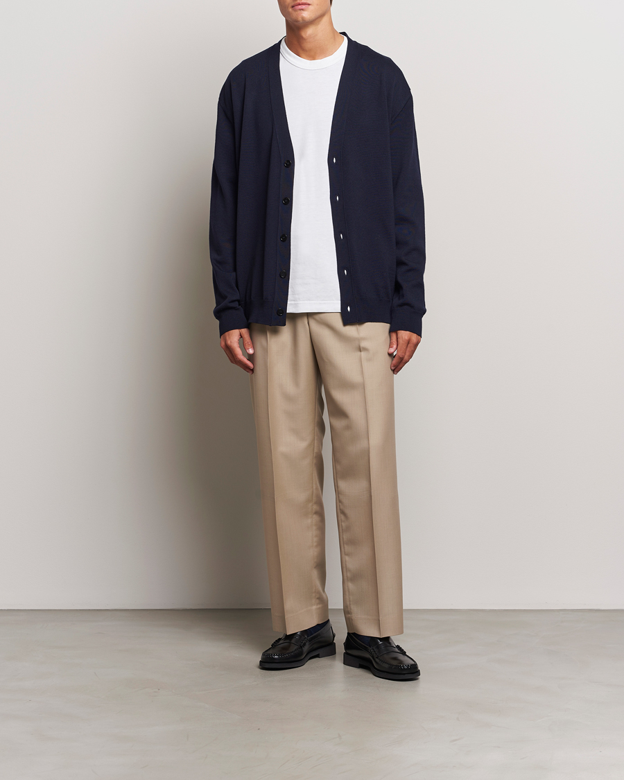 Mies | Puserot | Jil Sander | Superfine Merino Cardigan Navy