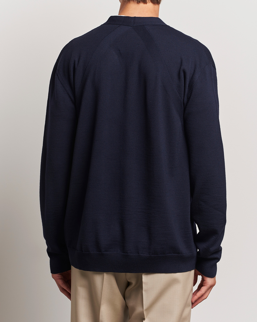Mies | Puserot | Jil Sander | Superfine Merino Cardigan Navy