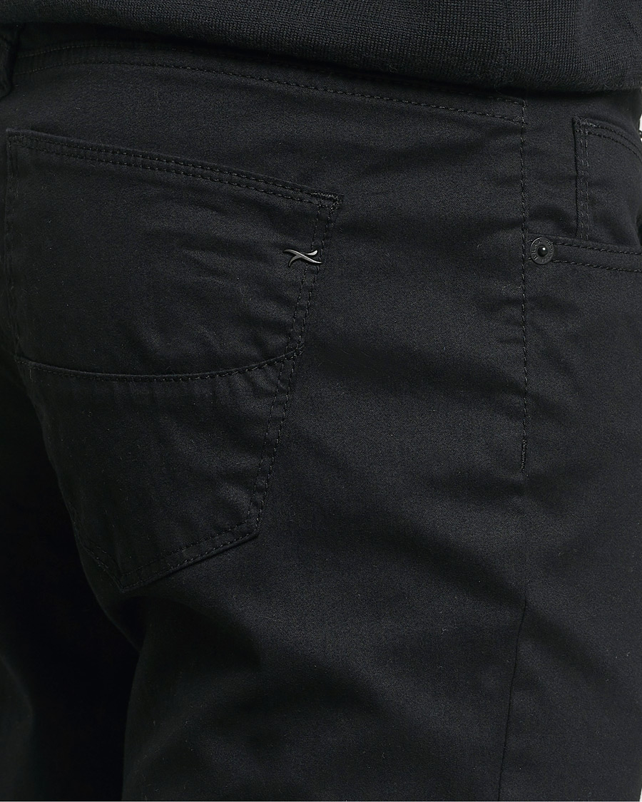 Mies | Housut | Brax | Cadiz Cotton Satin 5-Pocket Pants Perma Black