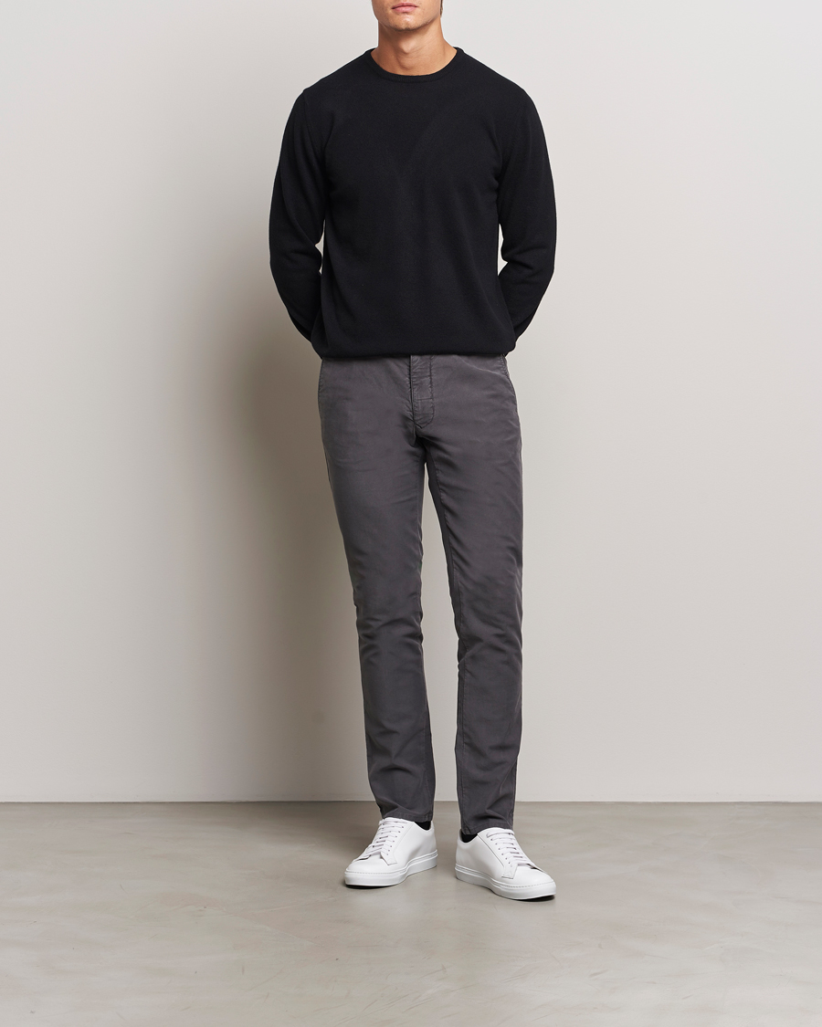 Mies | Puserot | Morgano | Wool/Cashmere Crewneck Black