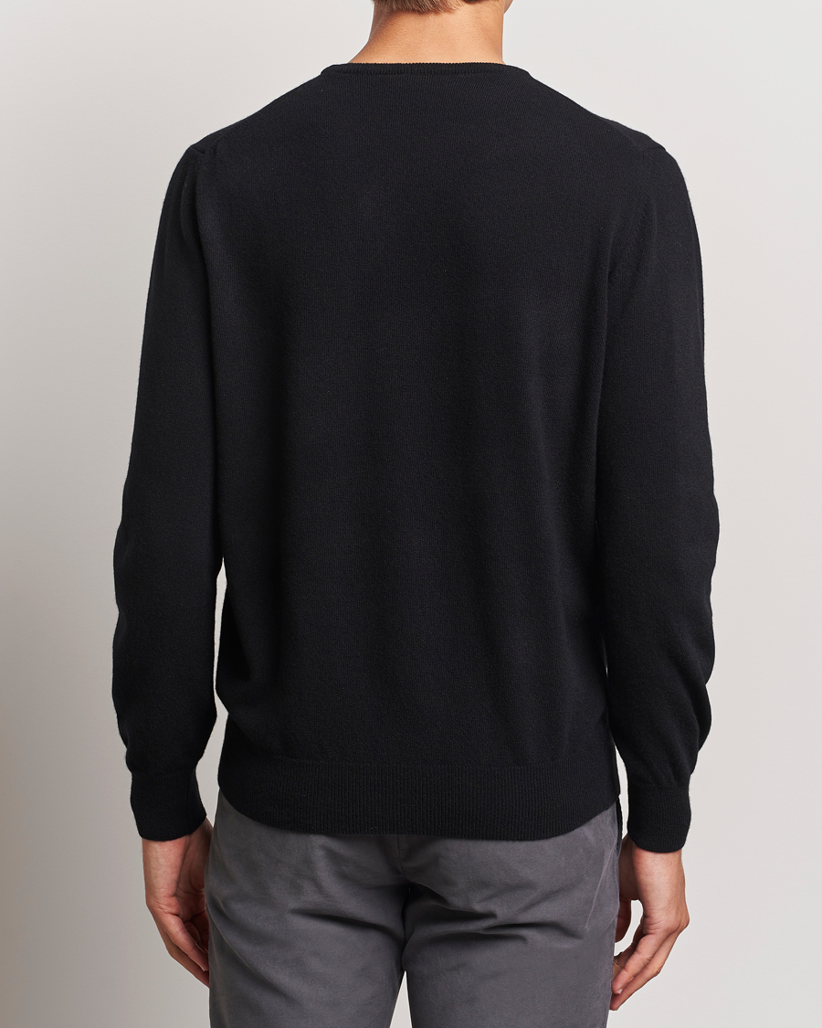 Mies | Puserot | Morgano | Wool/Cashmere Crewneck Black