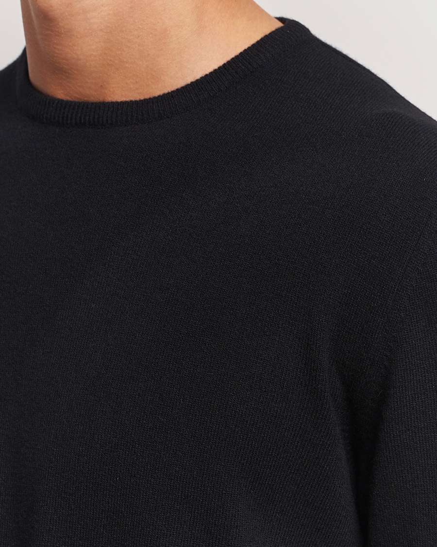 Mies | Puserot | Morgano | Wool/Cashmere Crewneck Black