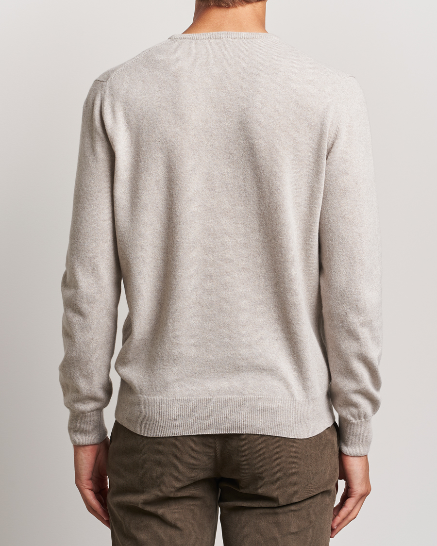 Mies | Puserot | Morgano | Wool/Cashmere Crewneck Beige