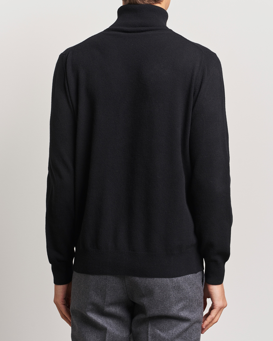 Mies | Puserot | Morgano | Wool/Cashmere Rollneck Black