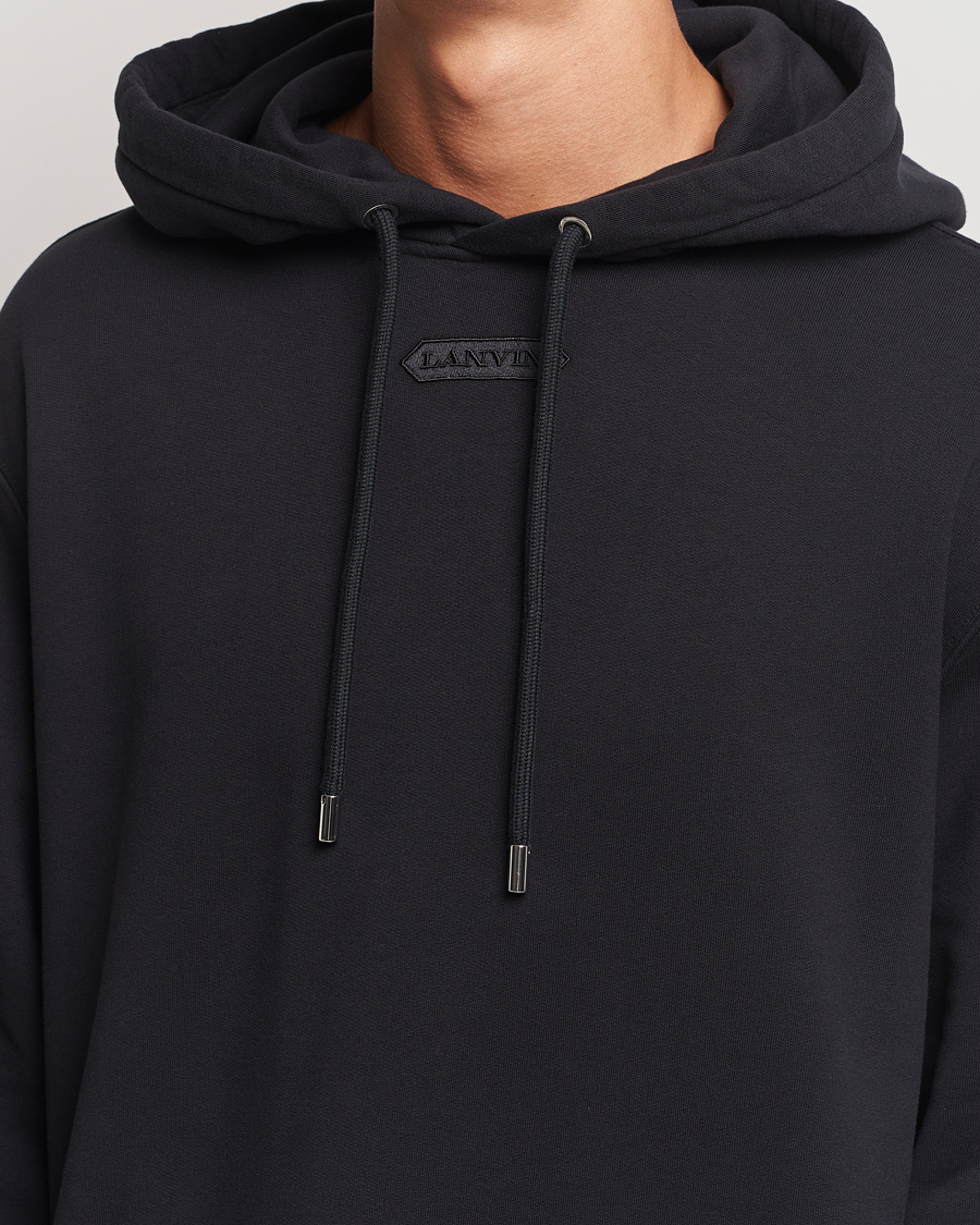 Mies | Puserot | Lanvin | Patch Logo Hoodie Black