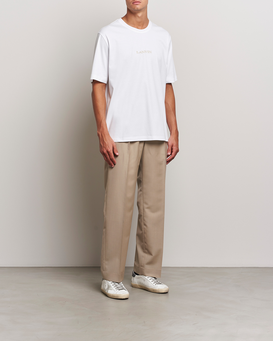 Mies | T-paidat | Lanvin | Embroidered Logo T-Shirt White