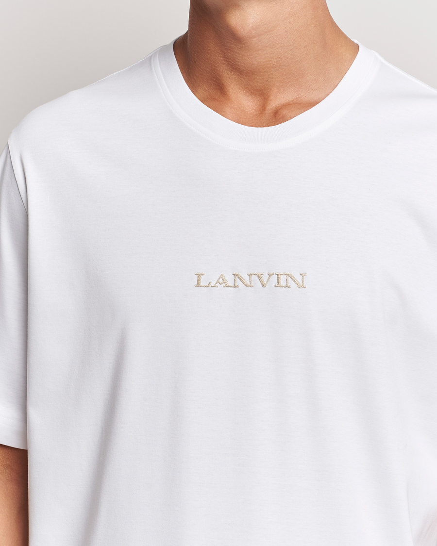 Mies | T-paidat | Lanvin | Embroidered Logo T-Shirt White