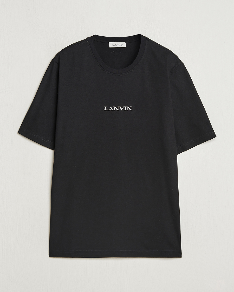 Mies | T-paidat | Lanvin | Embroidered Logo T-Shirt Black