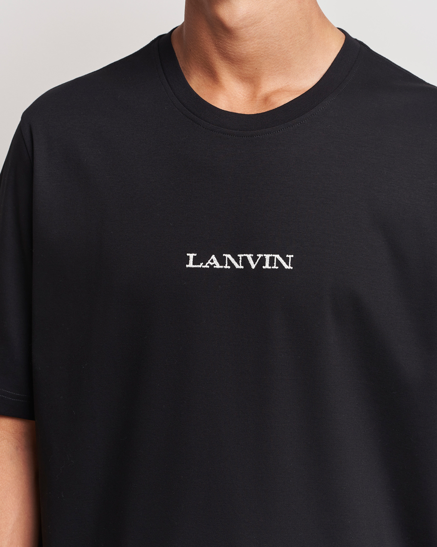 Mies | T-paidat | Lanvin | Embroidered Logo T-Shirt Black