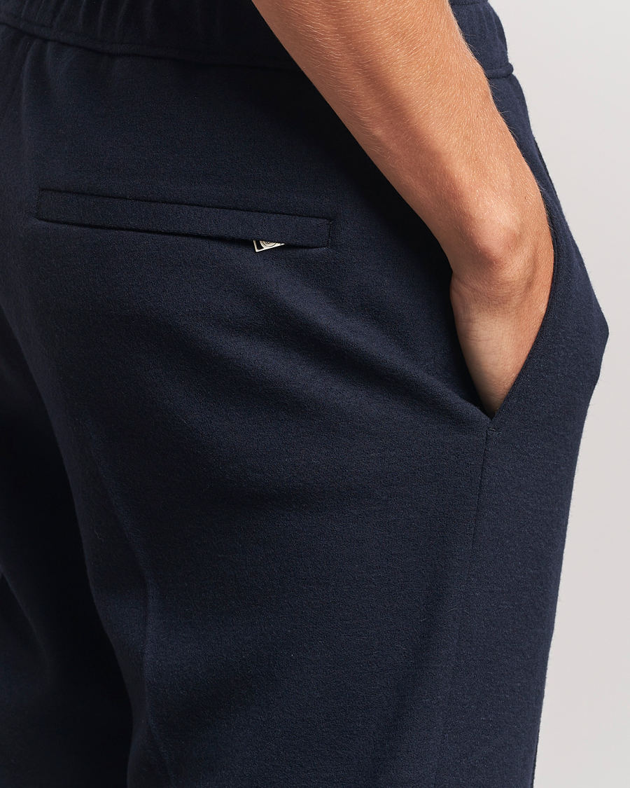 Mies | Housut | Lanvin | Wool Drawstring Trousers Navy