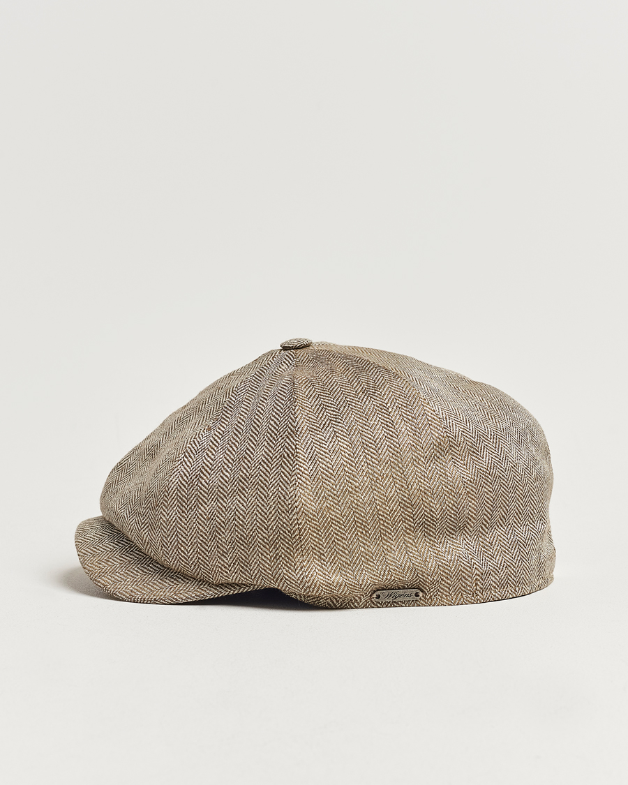 Mies | Wigéns Newsboy Classic Linen Cap Beige | Wigéns | Newsboy Classic Linen Cap Beige