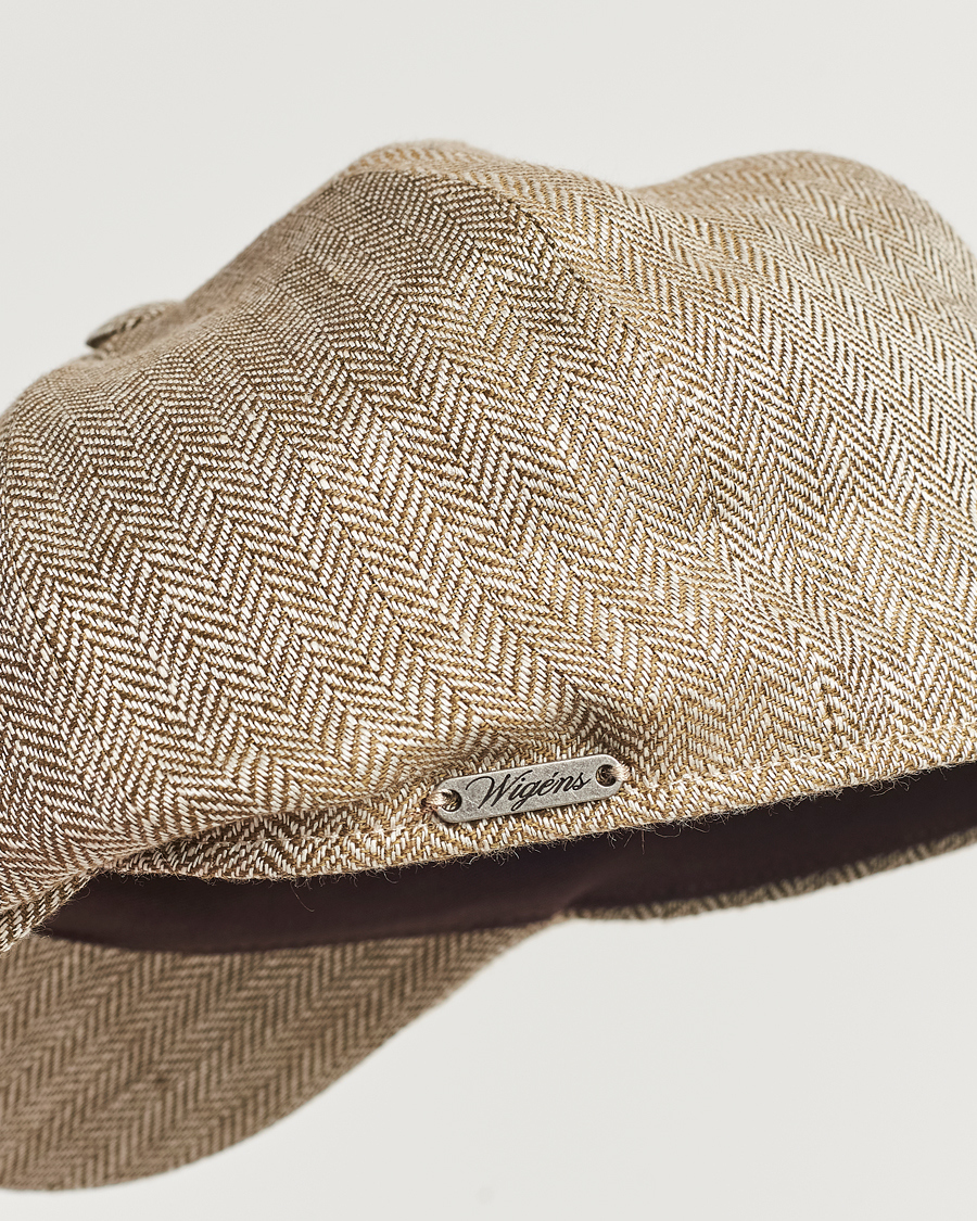 Mies | Wigéns Newsboy Classic Linen Cap Beige | Wigéns | Newsboy Classic Linen Cap Beige