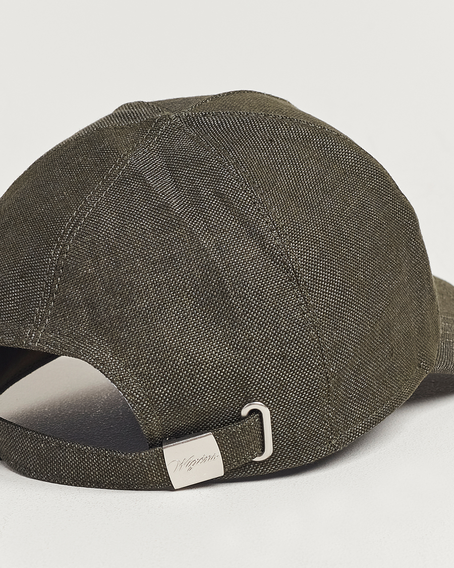 Mies | Wigéns Baseball Linen Cap Dark Olive | Wigéns | Baseball Linen Cap Dark Olive