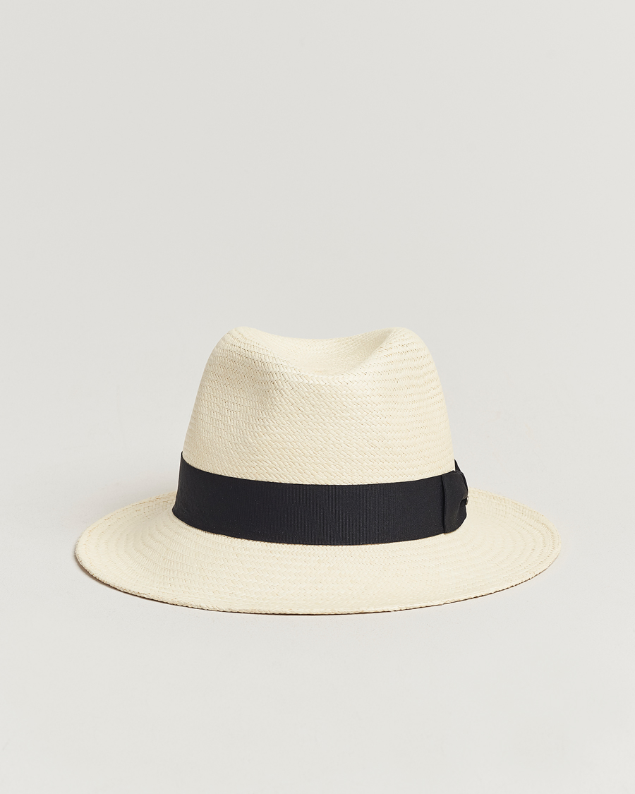 Mies | Päähineet | Wigéns | Panama Hat White/Black