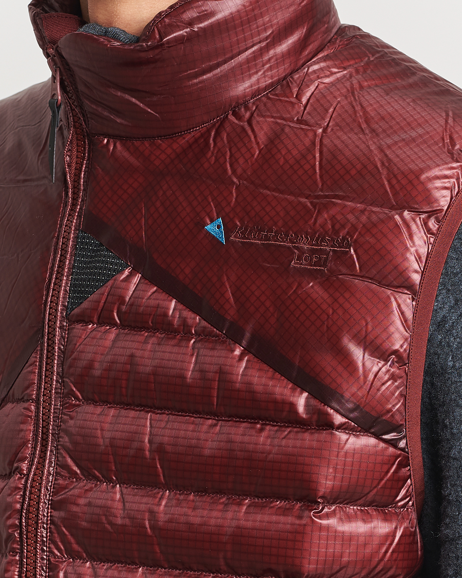Mies | Takit | Klättermusen | Lopt Lightweight Down Vest Madder Red