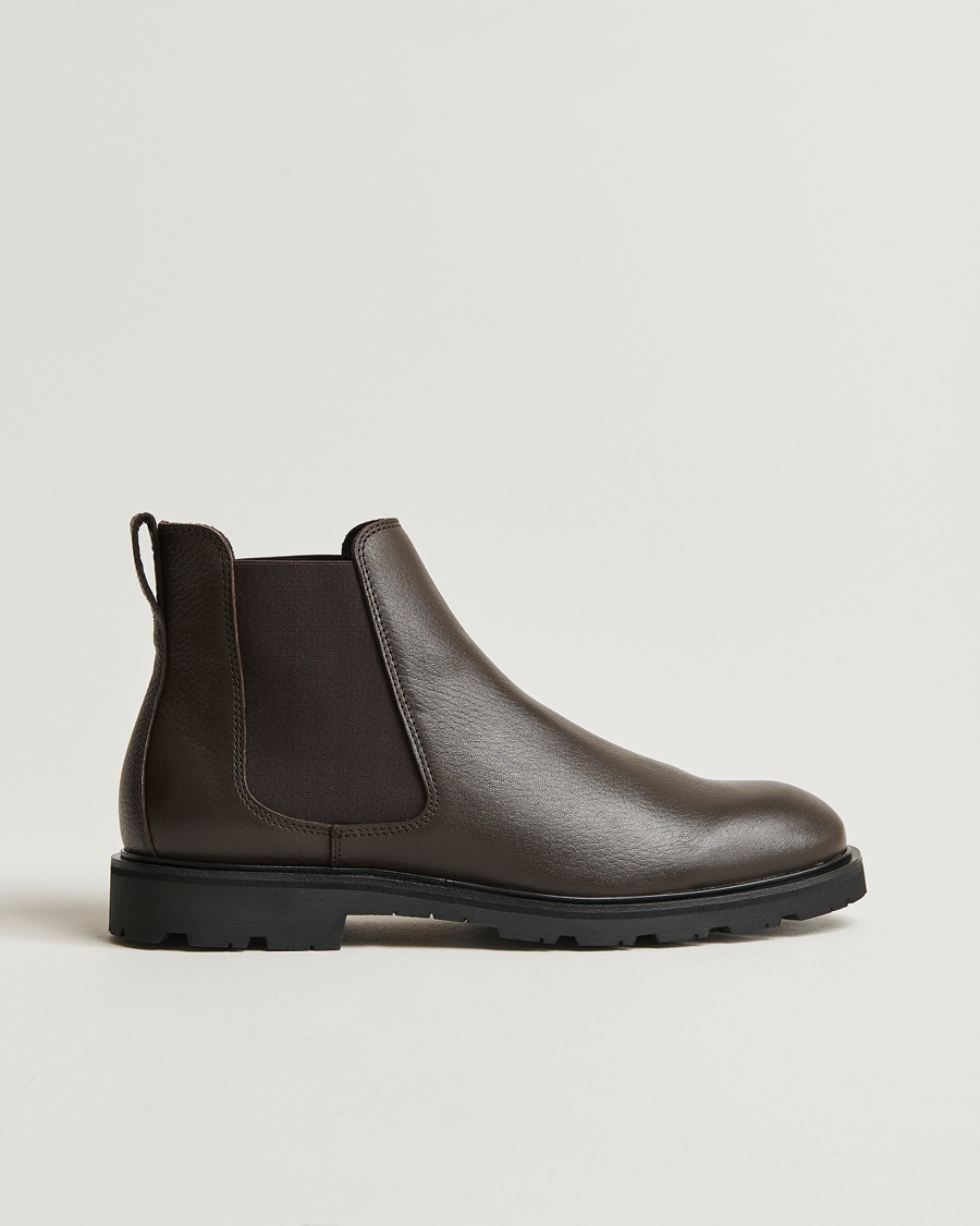 Mies | UBR Thunder Chelsea Leather Boot Dark Brown | UBR | Thunder Chelsea Leather Boot Dark Brown