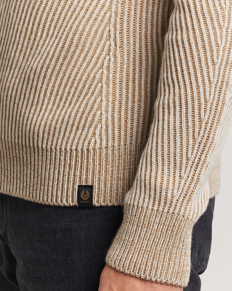 Mies | Puserot | Belstaff | Centenary Wool Rib Jumper Chalk