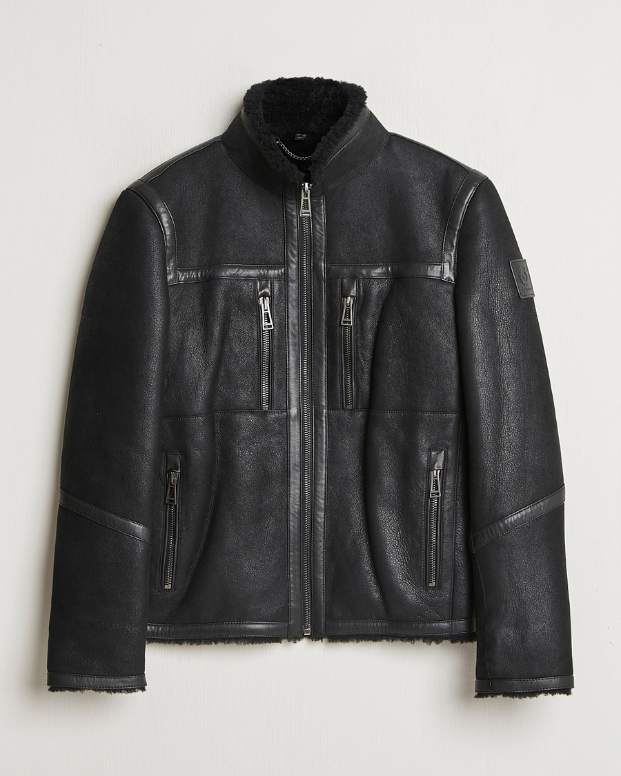 Mies | Takit | Belstaff | Tundra Sherling Leather Jacket Black