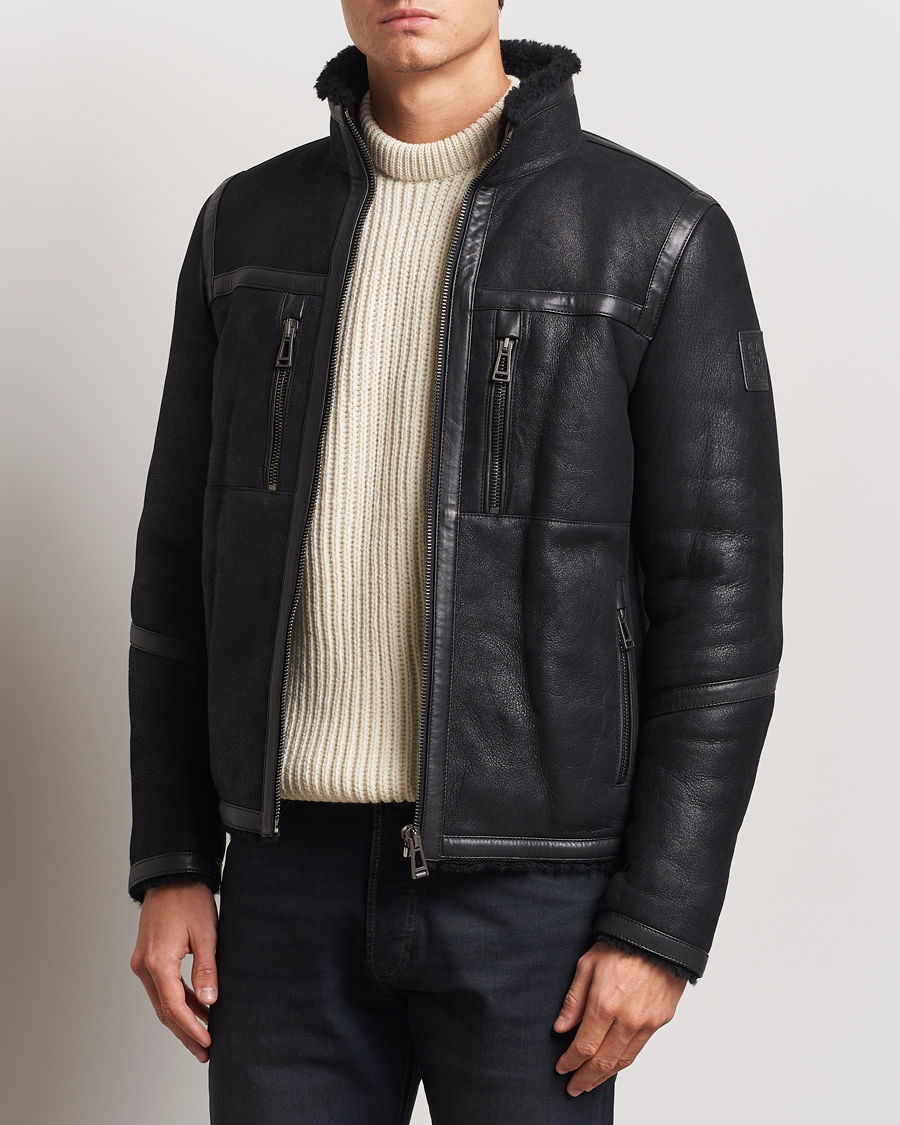 Mies | Takit | Belstaff | Tundra Sherling Leather Jacket Black