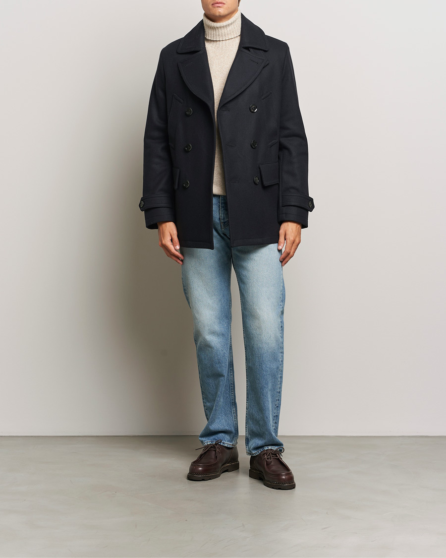 Mies | Takit | Belstaff | Milford Wool Peacoat Ink Blue