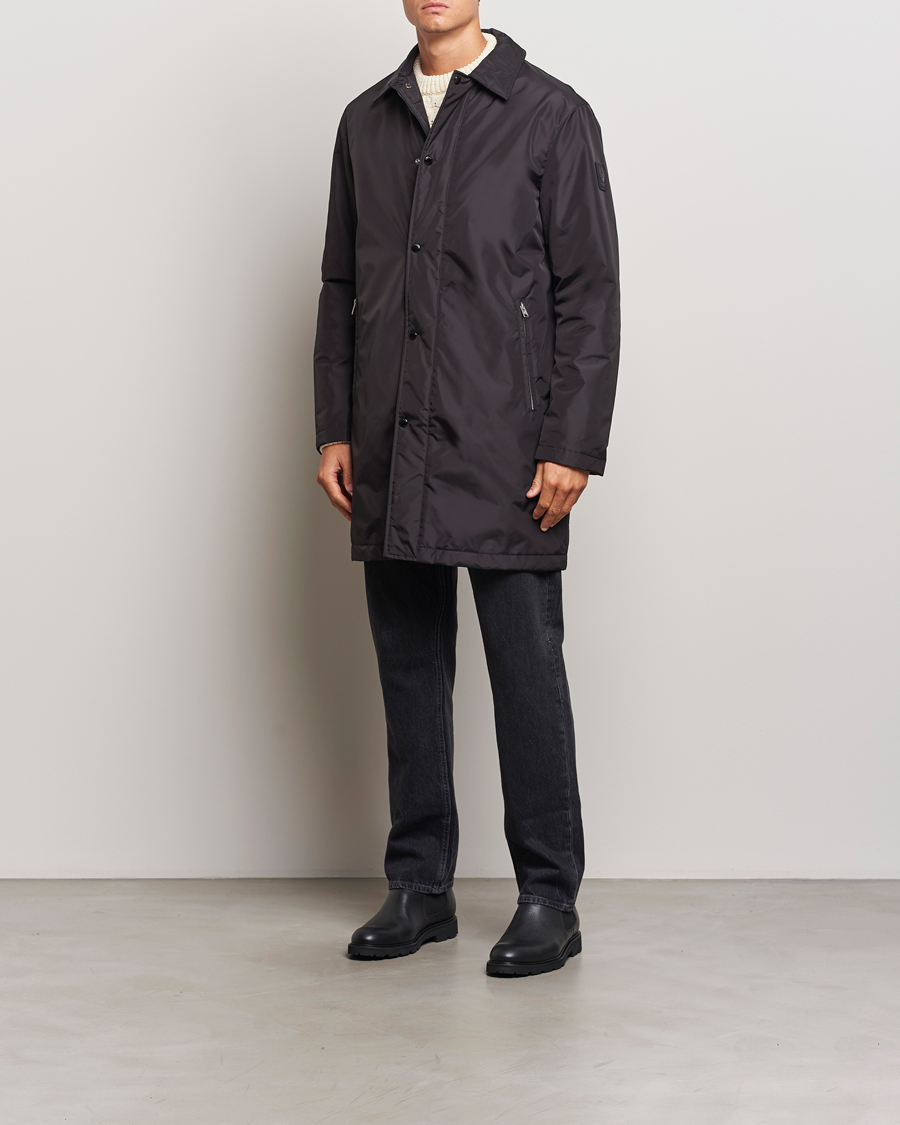 Mies | Takit | Belstaff | Drill Padded Nylon Coat Black