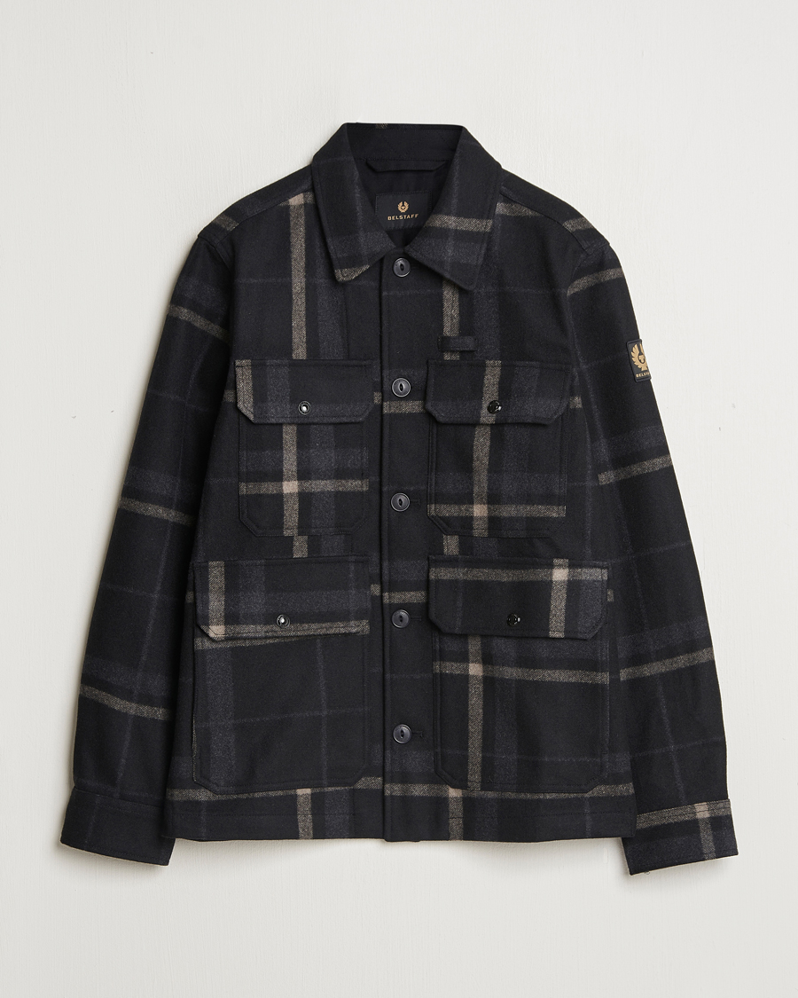 Mies | Takit | Belstaff | Forge Checked Wool Jacket Charcoal