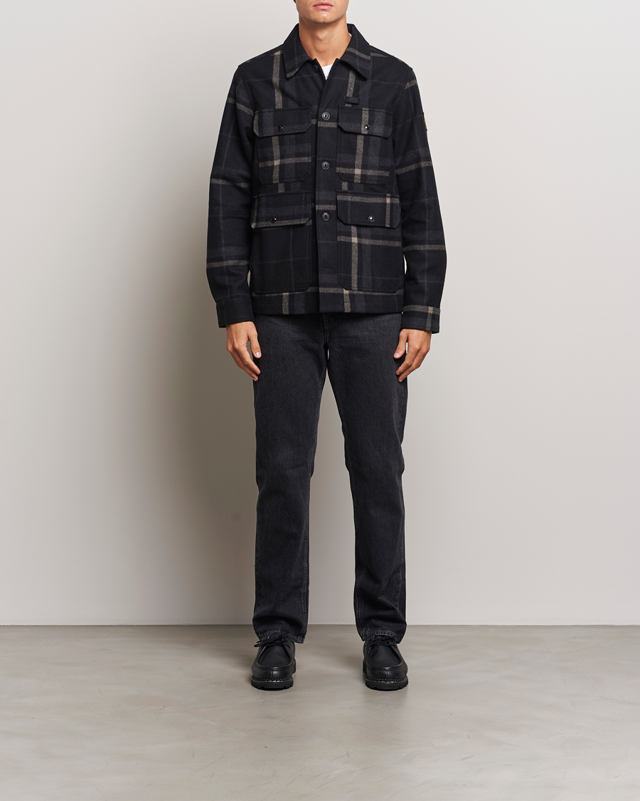 Mies | Takit | Belstaff | Forge Checked Wool Jacket Charcoal