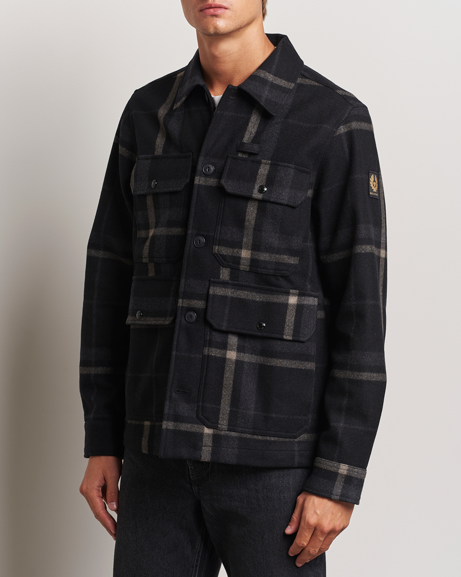 Mies | Takit | Belstaff | Forge Checked Wool Jacket Charcoal