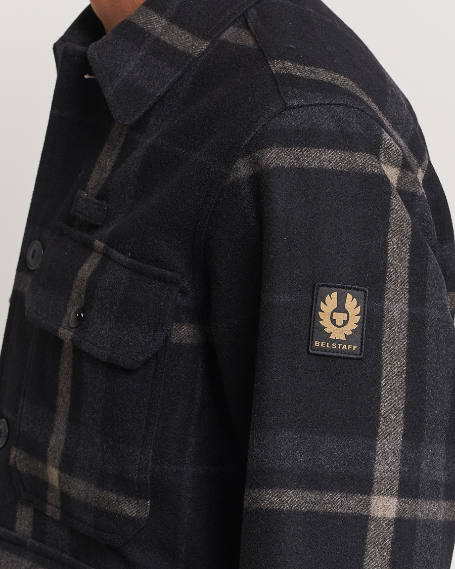 Mies | Takit | Belstaff | Forge Checked Wool Jacket Charcoal