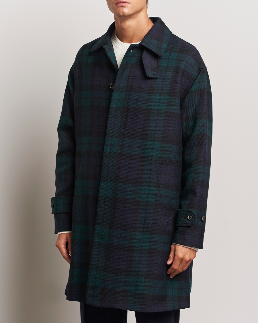 Mies | Takit | Mackintosh | Wool Soho Tartan Coat Blackwatch