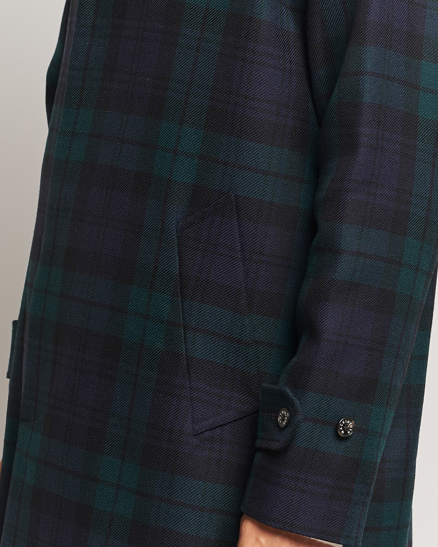 Mies | Takit | Mackintosh | Wool Soho Tartan Coat Blackwatch