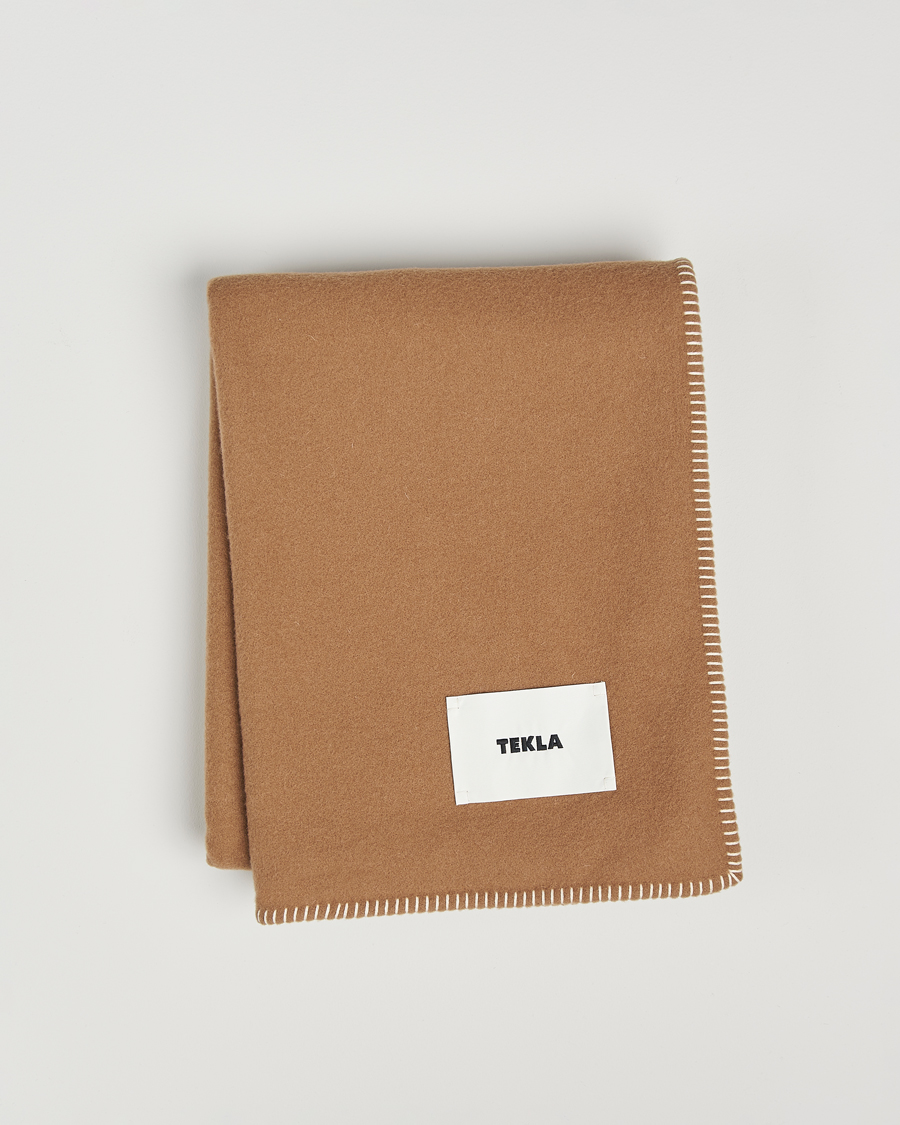 Mies | Tekla Lambswool Blanket Oak | Tekla | Lambswool Blanket Oak