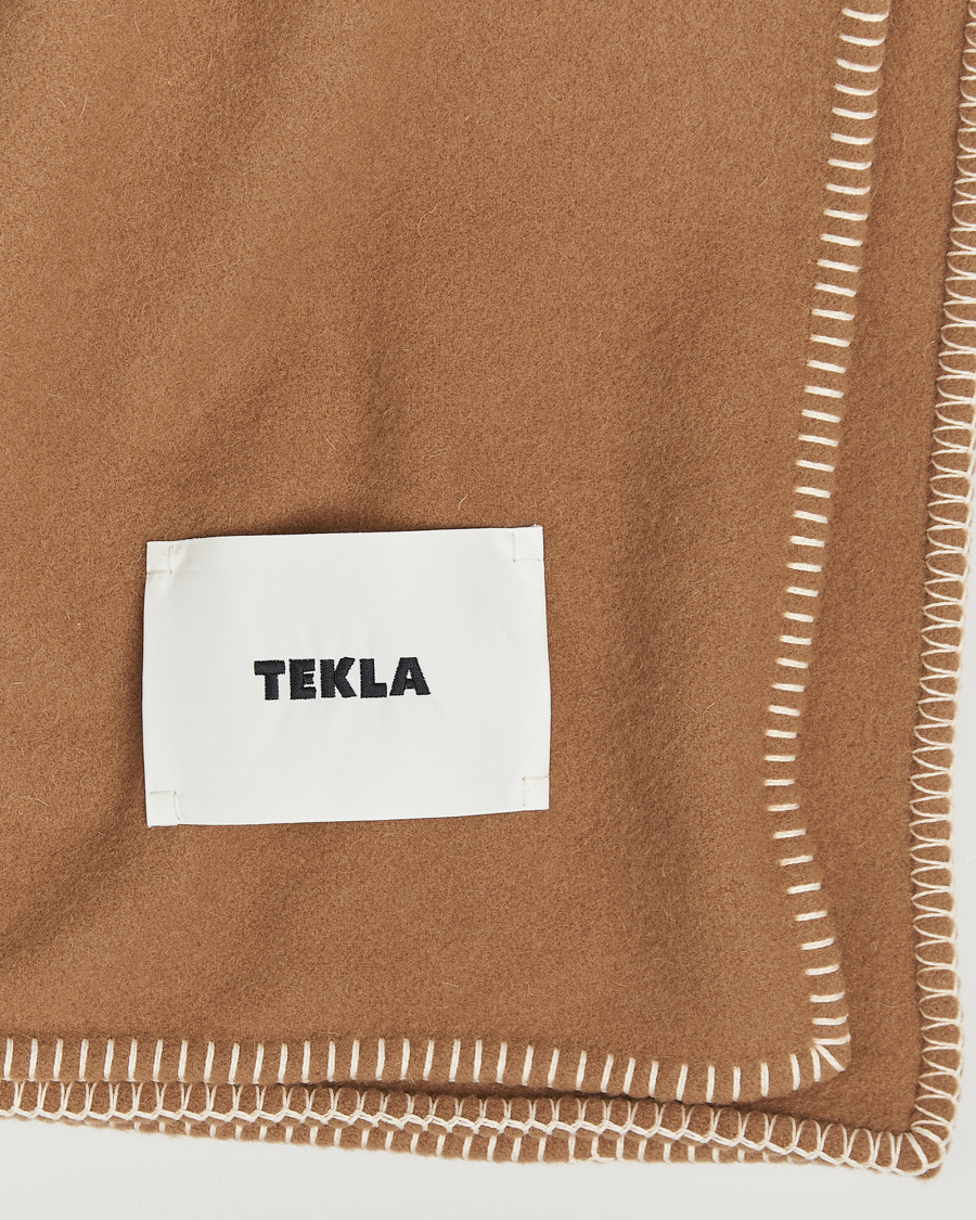 Mies | Tekla Lambswool Blanket Oak | Tekla | Lambswool Blanket Oak