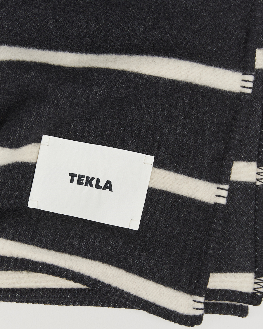 Mies | Tekla Lambswool Blanket Starling Stripes | Tekla | Lambswool Blanket Starling Stripes