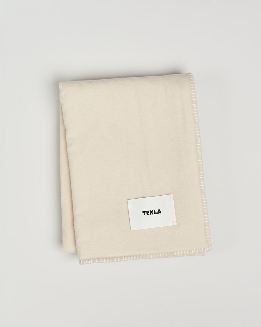 Mies | Tekla Lambswool Blanket Snow | Tekla | Lambswool Blanket Snow
