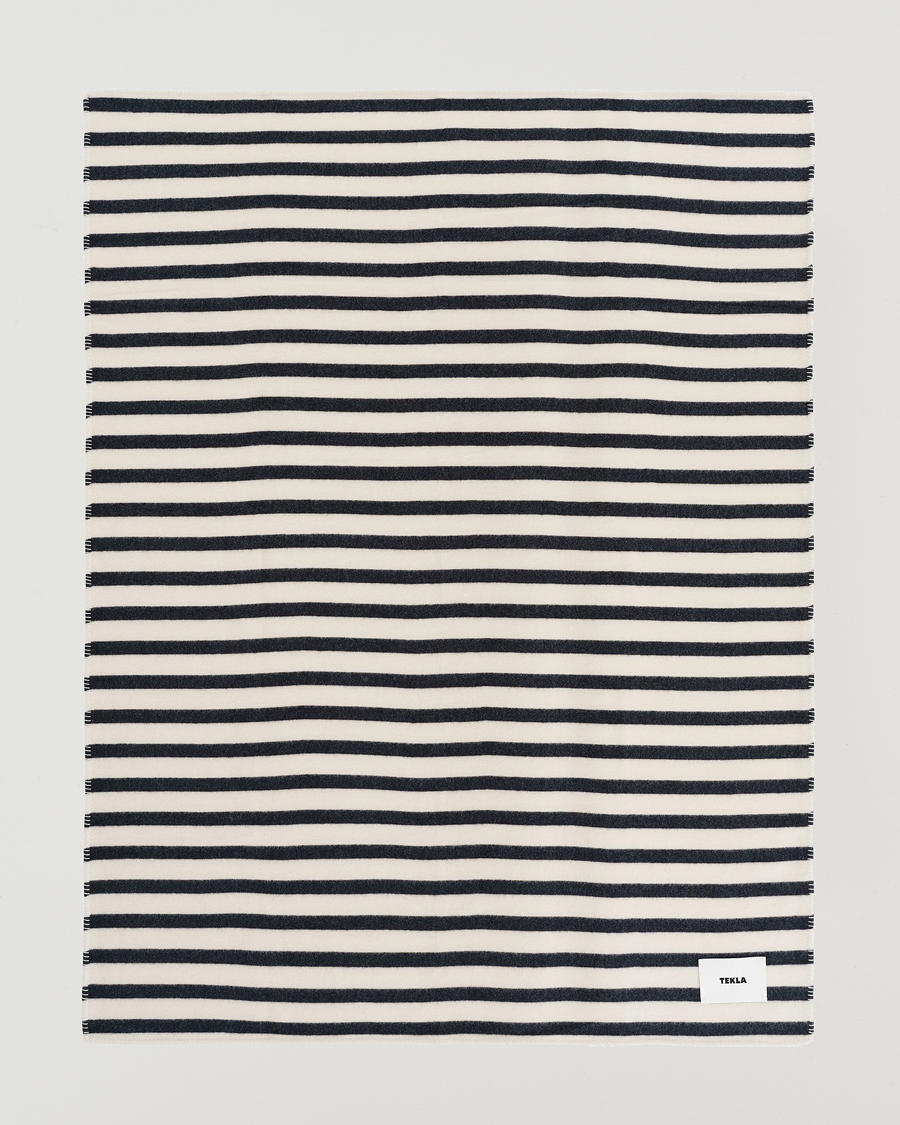 Mies | Tekla Lambswool Blanket Magpie Stripes | Tekla | Lambswool Blanket Magpie Stripes