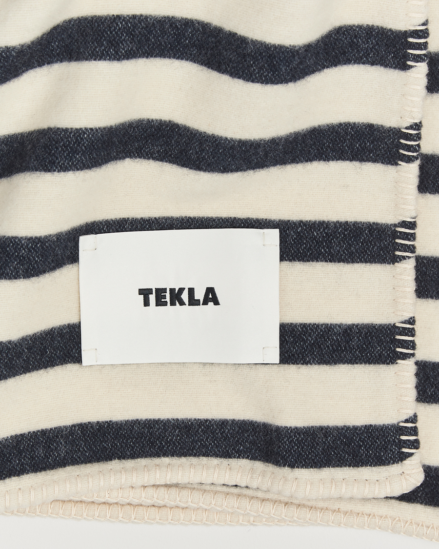 Mies | Tekla Lambswool Blanket Magpie Stripes | Tekla | Lambswool Blanket Magpie Stripes