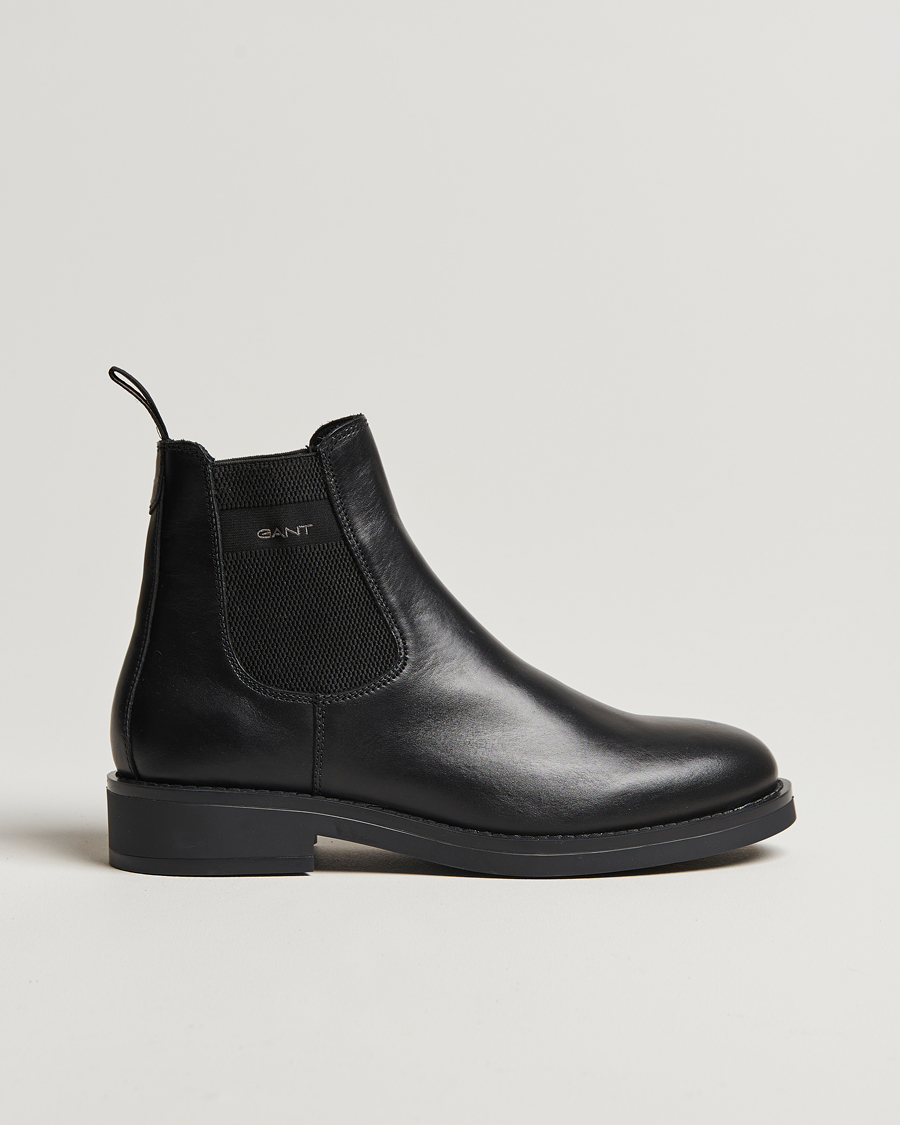 Mies | GANT Prepdale Leather Chelsea Boot Black | GANT | Prepdale Leather Chelsea Boot Black