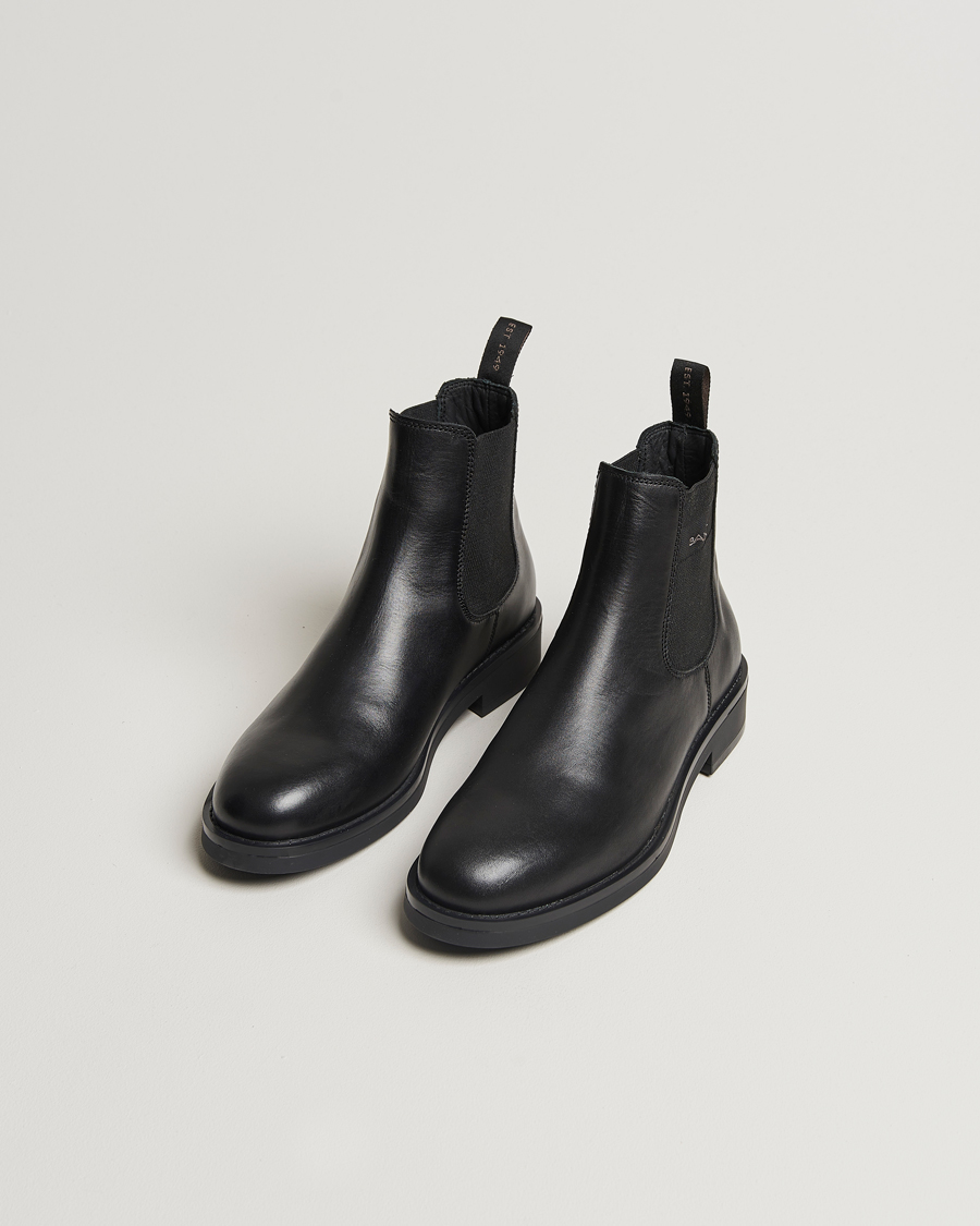 Mies | GANT Prepdale Leather Chelsea Boot Black | GANT | Prepdale Leather Chelsea Boot Black