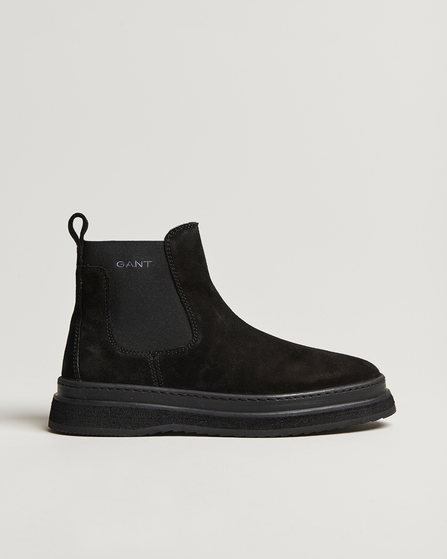 Mies | GANT Blistown Shearling Suede Chelsea Boot Black | GANT | Blistown Shearling Suede Chelsea Boot Black
