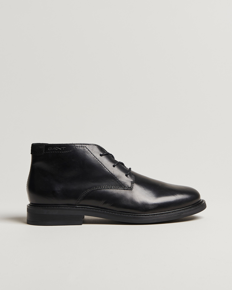 Mies | GANT St Fairkon Chukka Leather Boot Black | GANT | St Fairkon Chukka Leather Boot Black